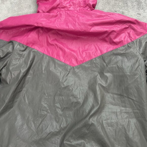 Upper Playground Jacket Mens Medium Full Zip Hoodie Goth Skater Grunge Y2K Nylon - Picture 14 of 15